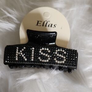 Ella Black and Silver Kids Hair Clip